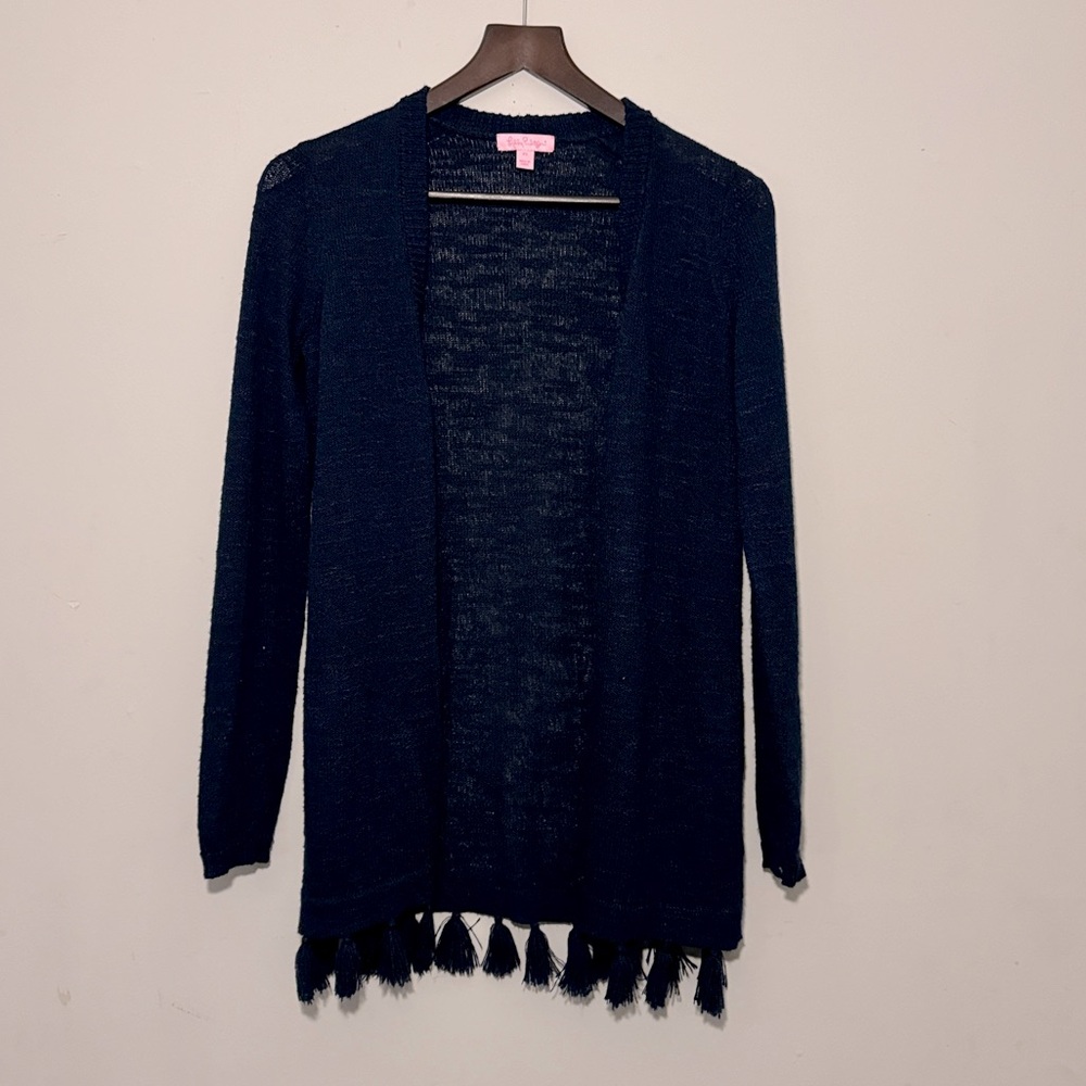 Lilly Pulitzer  Fringe Hem Cardigan